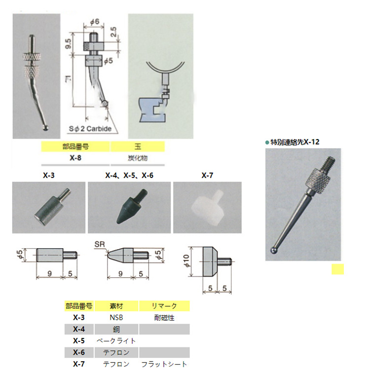 原装PEACOCK孔雀牌XT-2C测头