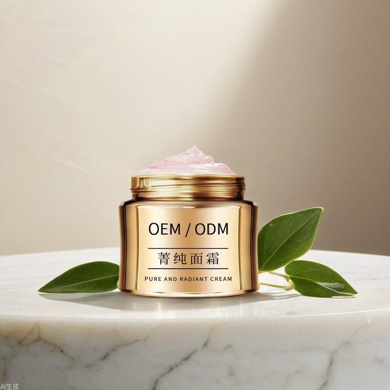 品牌平替菁纯面霜大马士革玫瑰玻色因保湿紧致广州护肤品代加工厂