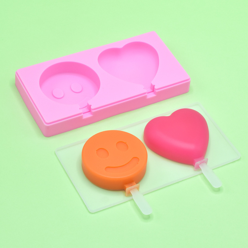 Helado de silicona molde casero del hogar los niños bricolaje helado paleta molde con tapa hecha a mano Amazon animal