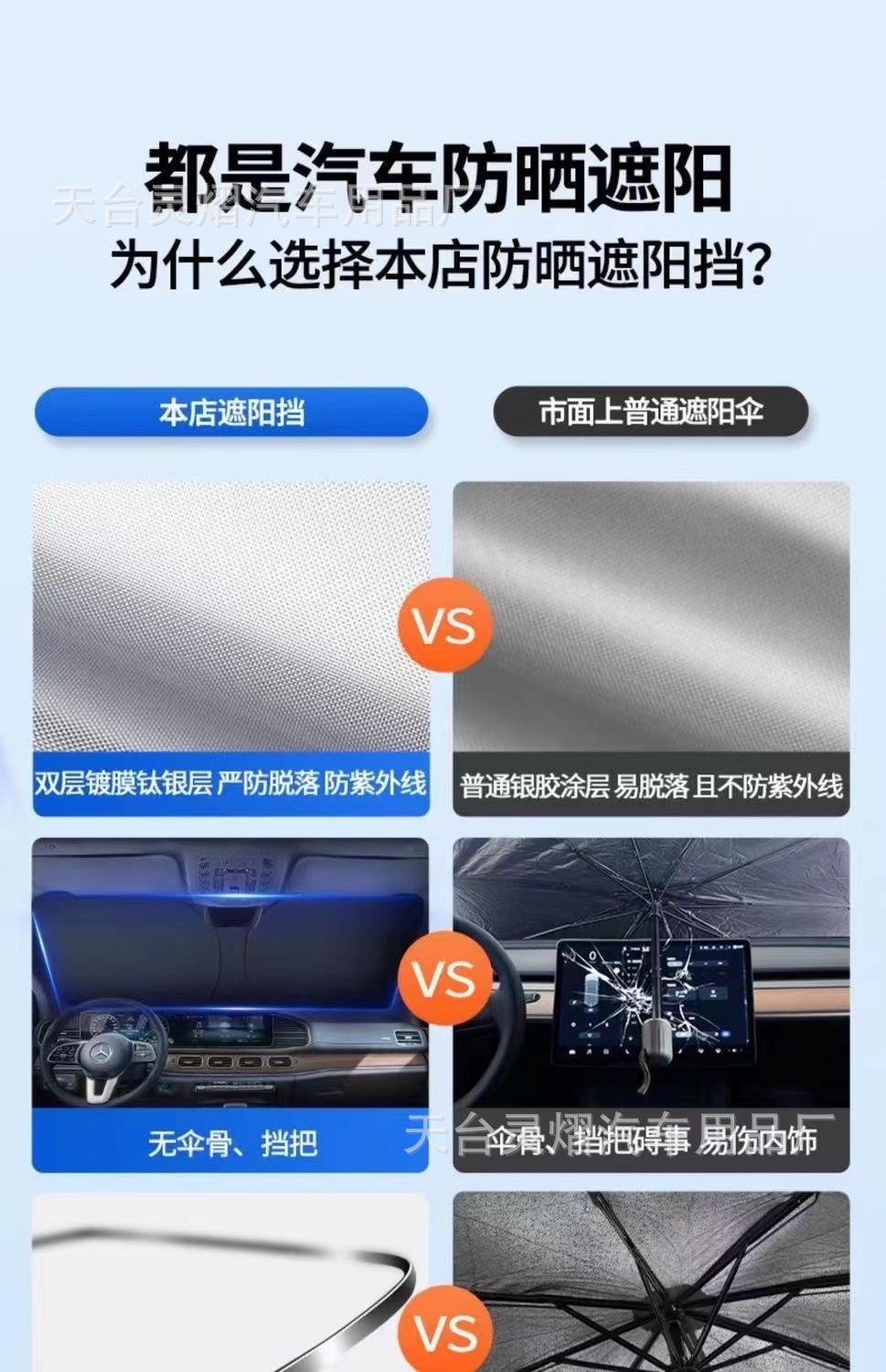 Lingyi Car Front Visor New Foldableing Sun Visor Summer Car Sun Protection Sunshade Car Heat Insulation