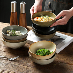 日本式ご飯碗家庭用麺碗おかず碗高級感デザート碗サラダ碗業務用軽豪華風陶磁器食器