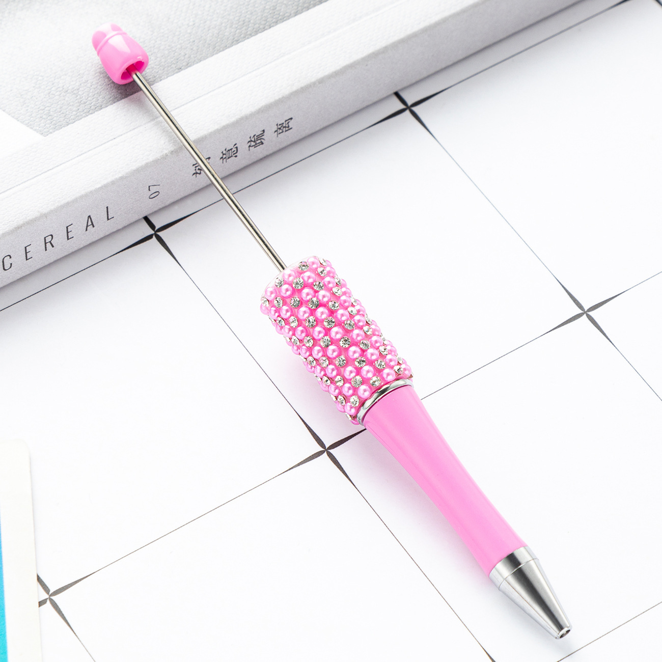 Bolígrafo de diamante creativo bolígrafo de bola de plástico DIY al por mayor bolígrafo de bola de diamante desmontable manual