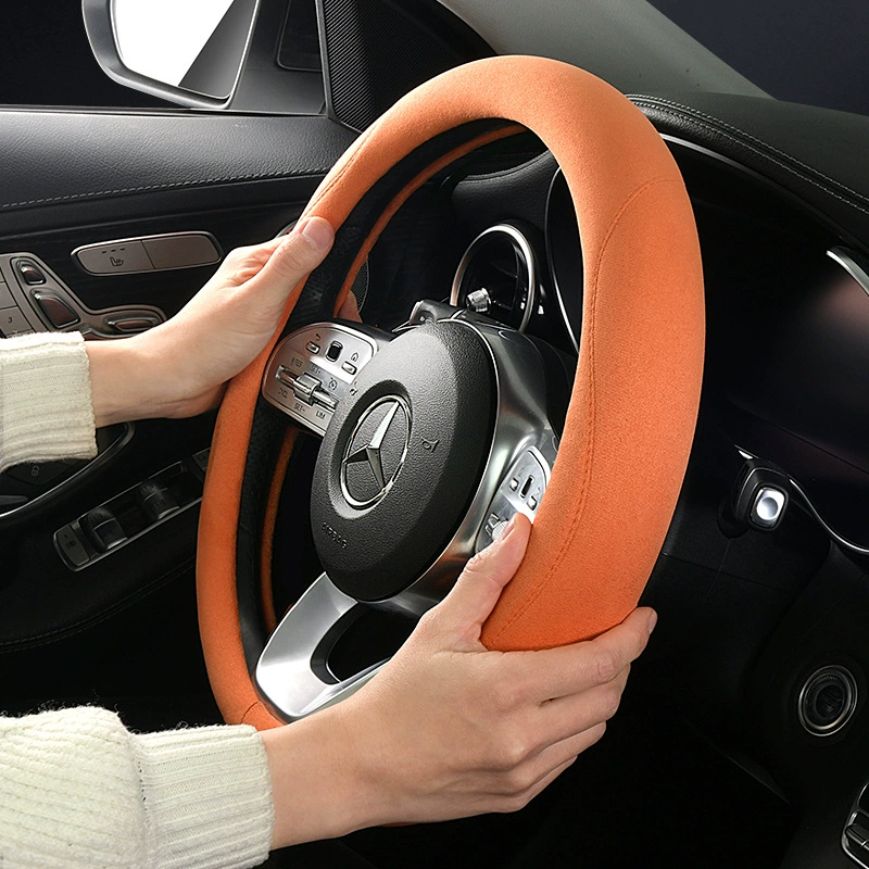 2025 новый 8-цветный дополнительный чехол руля для замши четыре сезона универсальный всасывающий пот, износостойкий и дышащий комфорт