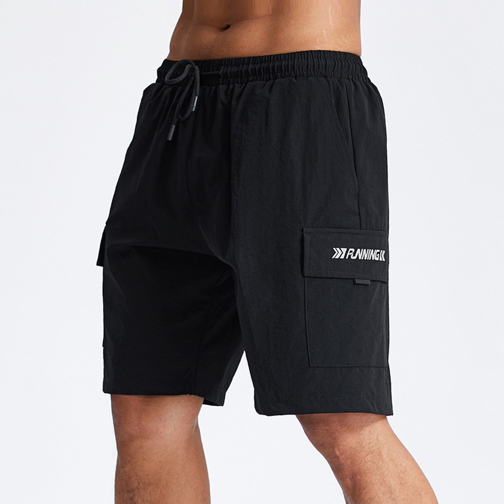 2021 deportes de verano Pantalones cortos transpirables de secado rápido monos de nylon de seda de hielo para hombres pantalones cortos de entrenamiento físico de talla grande