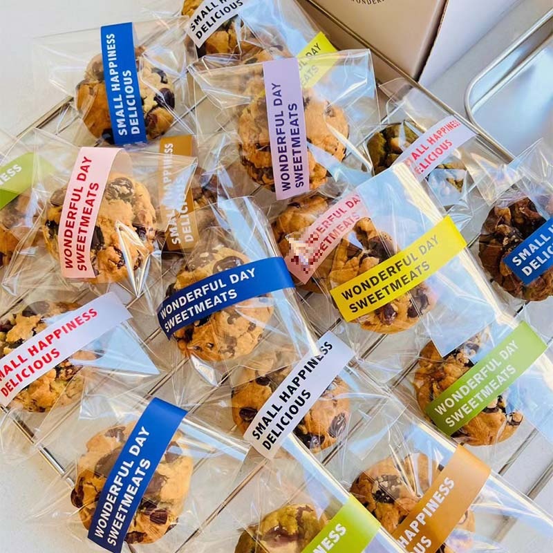 司康包装袋曲奇饼干玛德琳雪花酥大曲奇吐司包装袋贴纸烘焙包装盒