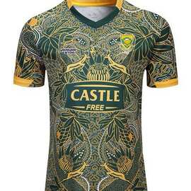 Rugby Jersey 南非100周年纪念版橄榄球服球衣男子短袖运动衫