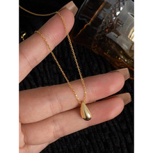 C 33445 Titanium steel water drop clavicle chain �Ѹ�ˮ�ε�