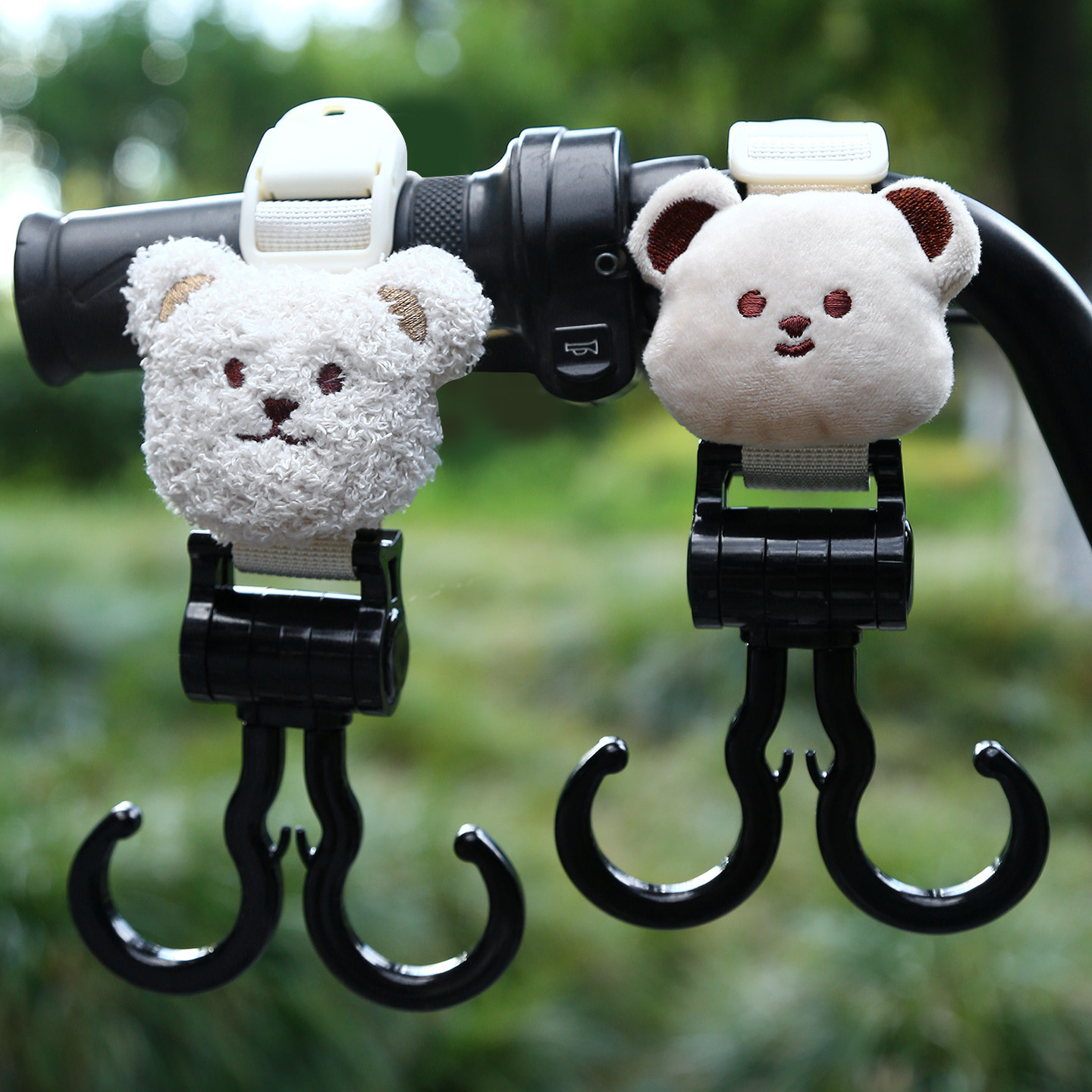 Electric Vehicle Hook Enhanced Load-Bearing Stroller Double Hook