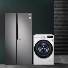 LG 新品冰洗套装 628升对开门冰箱 10.5KG变频滚筒洗烘一体机 S63