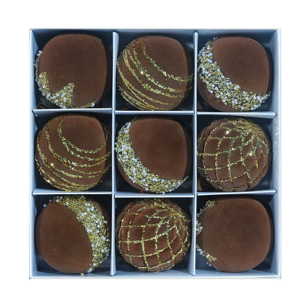 Brown8cm9pcs