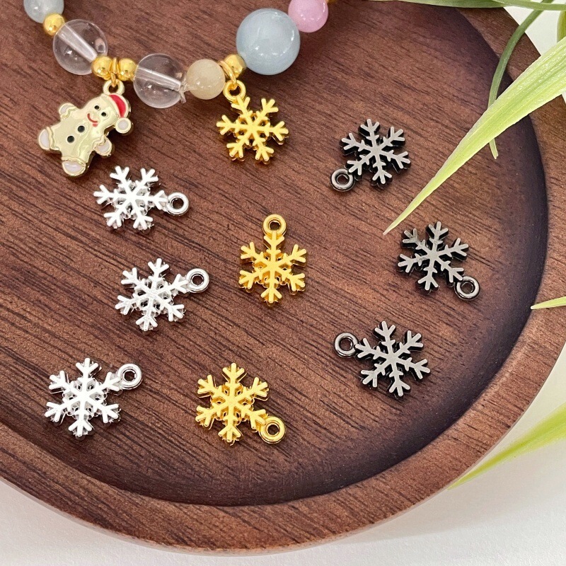 Alloy Versatile Snowflake Pendant Christmas Decoration Hanging Ornament DIY Earrings Bracelet Necklace Braided Rope Beaded Jewelry Accessories Alloy Versatile Snowflake Pendant Christmas Decoration Hanging Ornament DIY Earrings Bracelet Necklace Braided Rope Beaded Jewelry Accessories