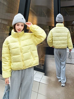 女款加厚短面包棉服 立领拉链款外套 商超铺货一件代发