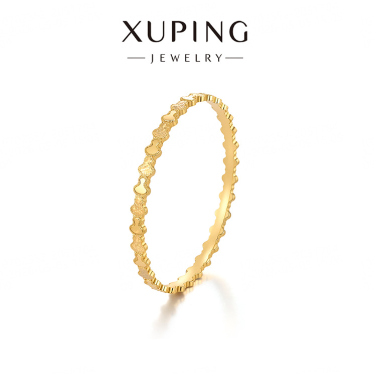 Xuping imitación de oro lujoso temperamento ligero nuevo pulsera china retro brillante superficie empalme hielo triturado calabaza joyería al por mayor