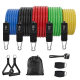 Cross-border latex 11-piece tension device suit multifunctional men's chest training belly tension rope fitness customization