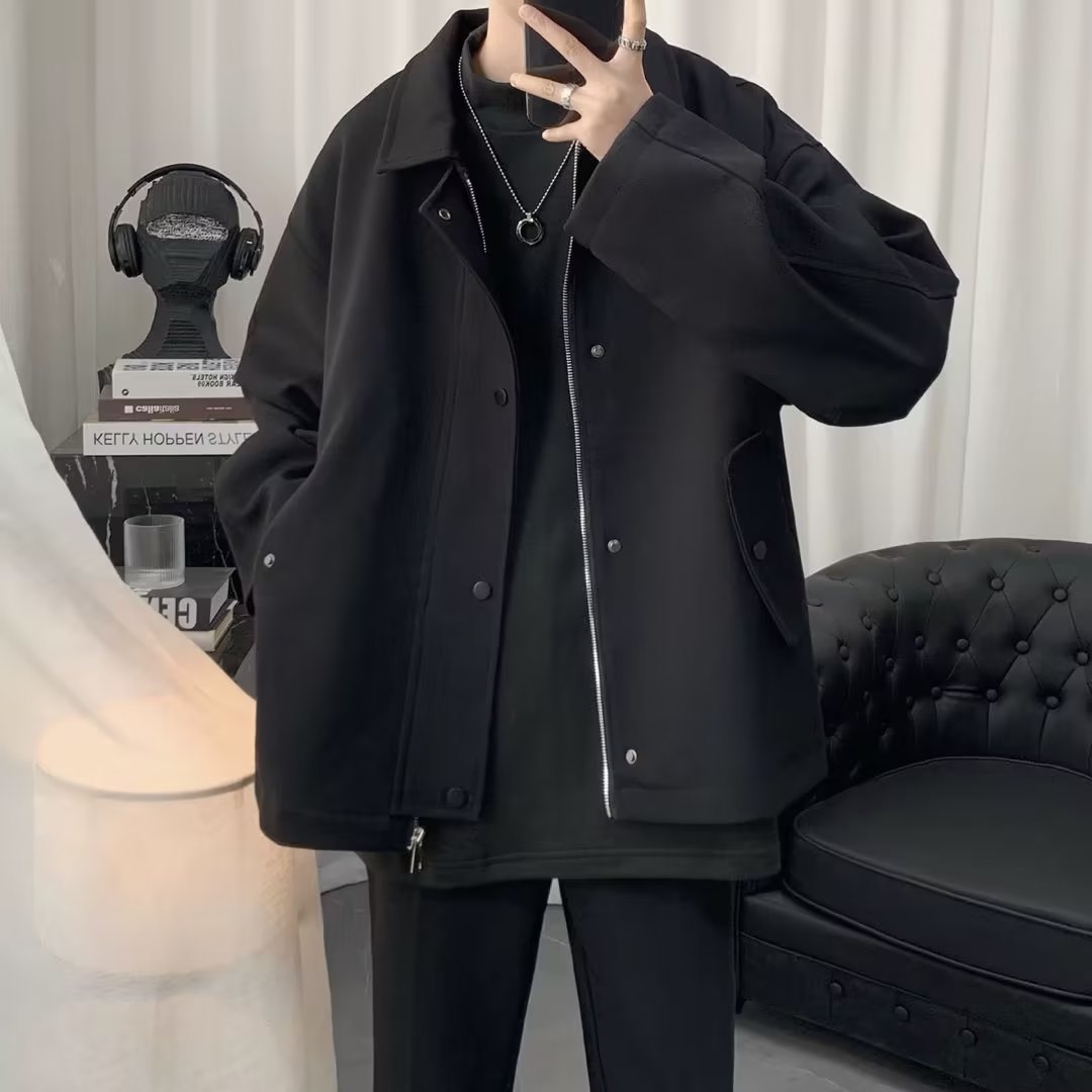 Hombres 2023 nuevo alto grado Ruan guapo nicho diseño corto abrigo de primavera y otoño suelta chaqueta americana