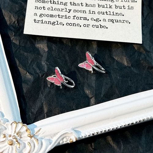 Cross-border simple and personalized U-shaped fake nose ring Amazon oil-dropping butterfly nose clip European and American hole-free nose piercing jewelry