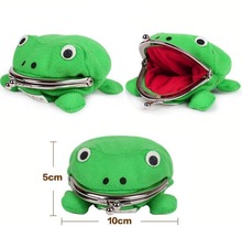 青蛙零钱包 火影忍者鸣人钱包 动漫火影绿色青蛙钱包