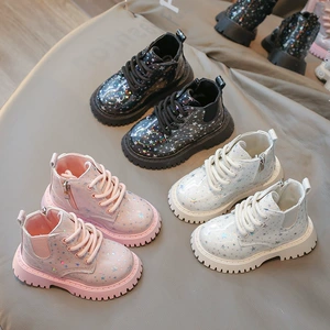 Martens (Трансграничная торговля) детские модные универсальные короткие сапоги коллекция осень 2025 года в корейском стиле
