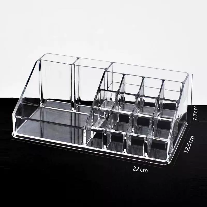 Table transparent cosmetic storage box, lipstick, dressing table, storage system