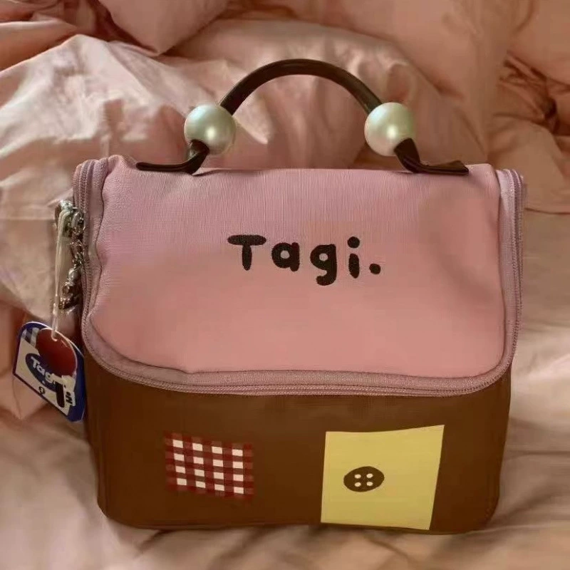 Милая домашняя сумка для хранения средств по уходу за кожей, женская косметичка большой вместимости, сумка для хранения туалетных принадлежностей для путешествий