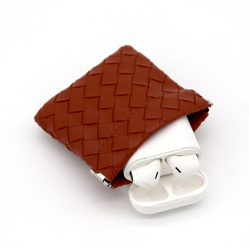 2024 New Lipstick Storage Bag Shrapnel PU Headphone Bag Automatic Tight Mouth Data Cable Coin Purse Storage