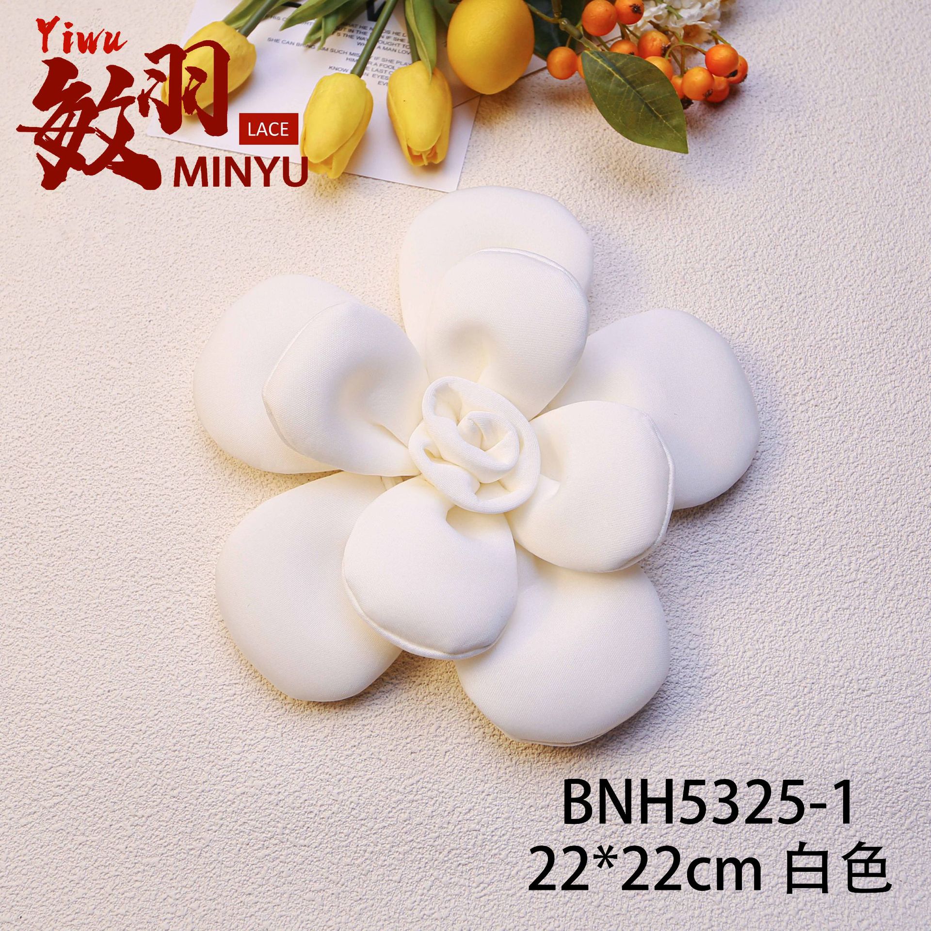 22*22cm 흰색 다층 큰 꽃