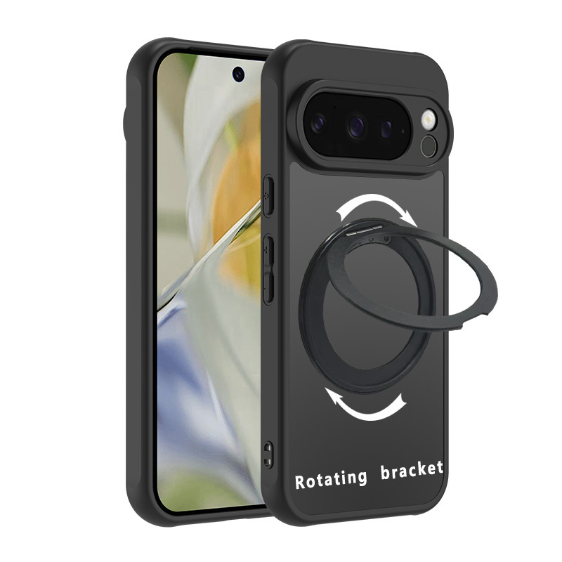 Suitable for Google Pixel11 Mobile Phone Case, Fandun Magnetic Rotating Stand, Pixel10 Skin-Feel Anti-Fall Protective Cover Suitable for Google Pixel11 Mobile Phone Case, Fandun Magnetic Rotating Stand, Pixel10 Skin-Feel Anti-Fall Protective Cover