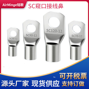 Sc2.5-4/4-5/6-6/50-12/Peep Mouth Copper Terminal Copper National Standard Copper Wire Ear Tinned Copper Nose Wiring