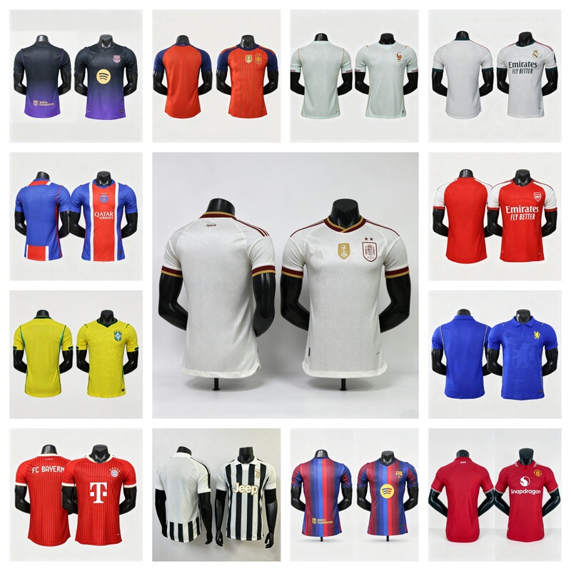 Popular player version soccer jerseys, national team and club jerseys, Spain, France, Barcelona, Real Madrid, short-sleeved jerseys, wholesale Popular player version soccer jerseys, national team and club jerseys, Spain, France, Barcelona, Real Madrid, short-sleeved jerseys, wholesale