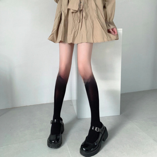 White jk lace socks spliced ​​mid-calf socks for women spring and summer thin white stockings bow lolita calf socks