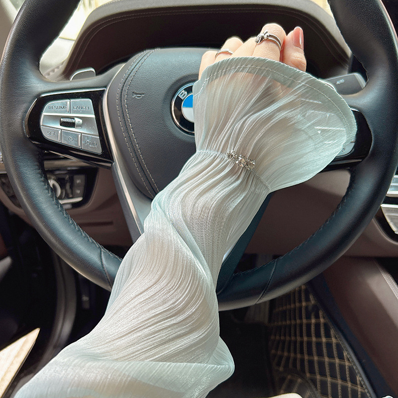 진주빛 실크 버블 아이스 슬리브 [시안블루 1쌍]