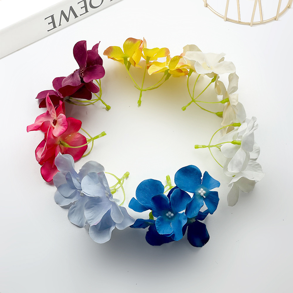 Simulación de hortenida pinzas de cabello guirlandas caja de regalo diy accesorios decoración de bodas diseño de pared de hortenida de ropa china