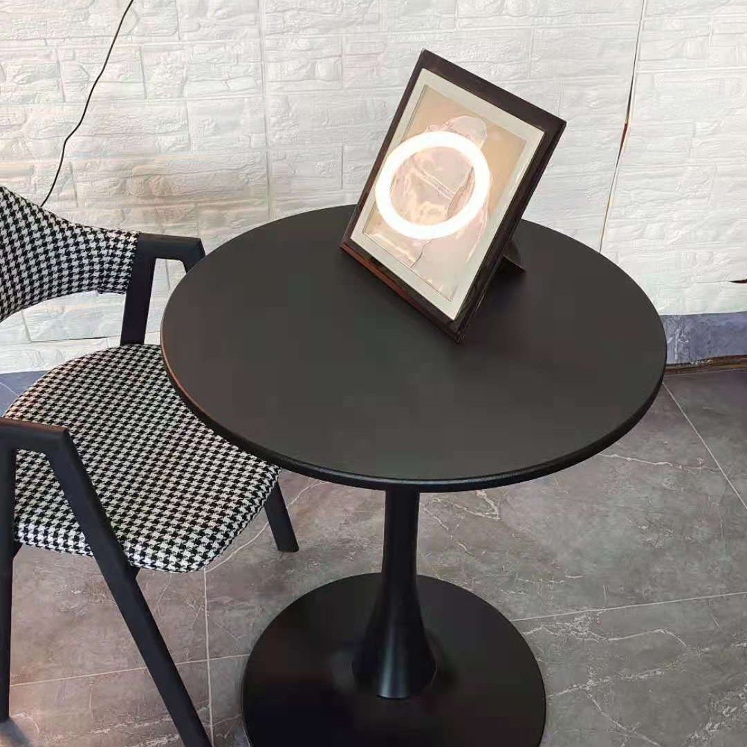 Casa nórdica balcón mesa y silla de ocio hotel de negocios recepción mesa redonda de oficina leche té café mesa redonda blanca