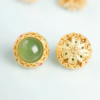 Zərgərlik ara hissələri: bead design accessories, hand jewelry - jasper-round-shape-approximately-12mm-single