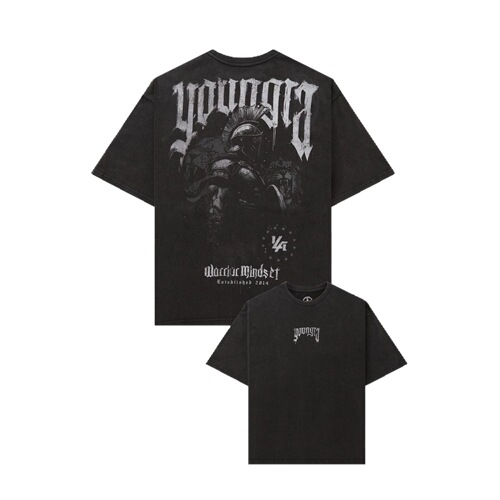 Youngla men's sports, leisure and fitness printed style large version loose cotton short-sleeved T-shirt on sale one item