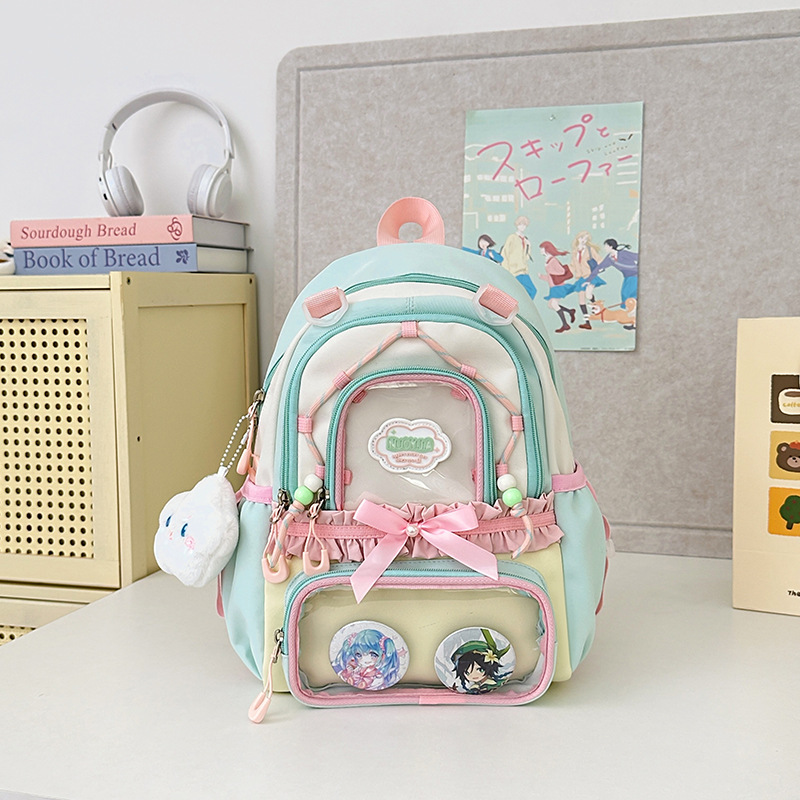 Bolsa de dolor de hombro de arco japonés de color contraste, bolsa de dolor de alta calidad, bolsa de dolor de alta capacidad, bolsa de dolor transparente