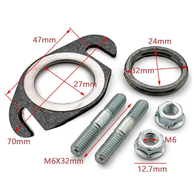 Pipe Gasket Graphite Gasket Two-Stroke | Motorcycle engine and accessories