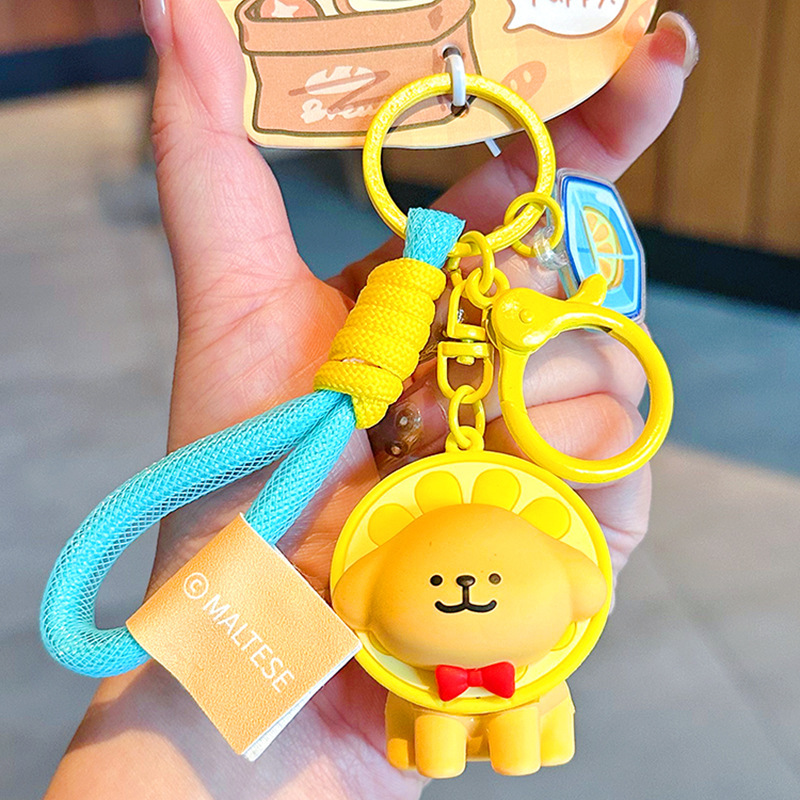 정품 라인 강아지 후드 레몬