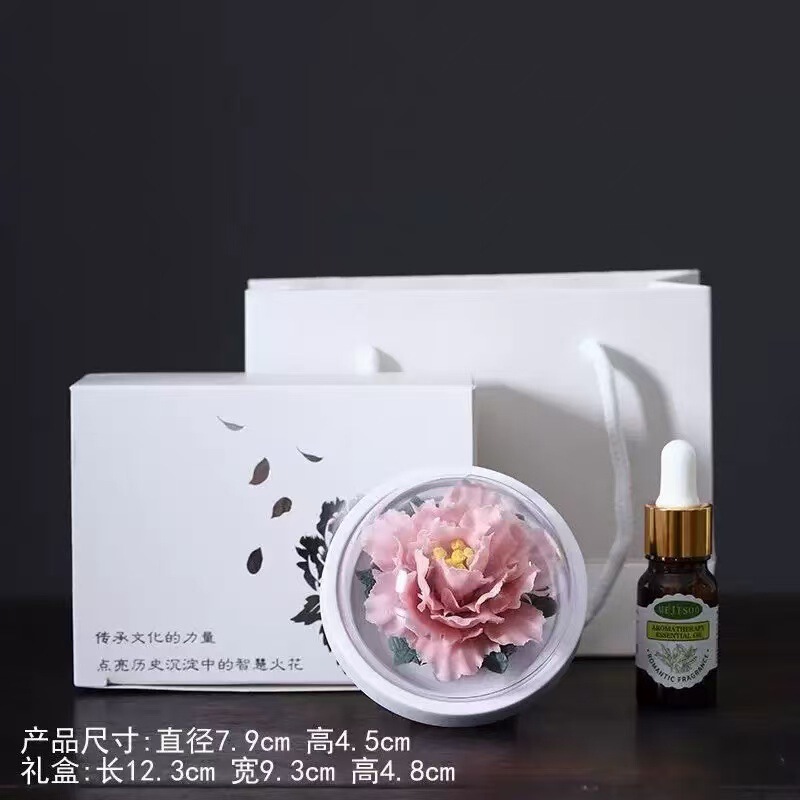 香手作りセラミック手作り牡丹磁器フラワーディフューザー家庭用リビングルームオフィス車屋内アロマセラピー装飾品|undefined