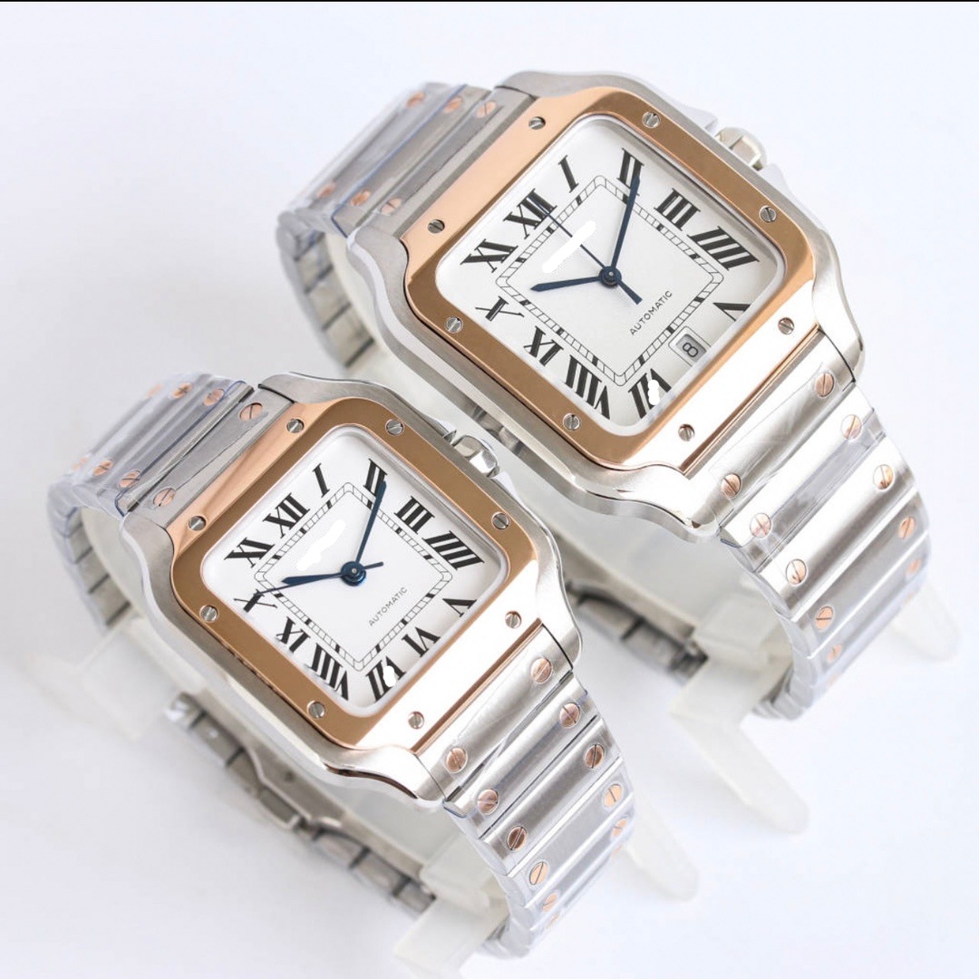Fábrica transfronteriza af kajiashan dushi relojes de pareja mecánicos totalmente automáticos relojes de acero fino aguja azul a la parrilla comercio exterior al por mayor
