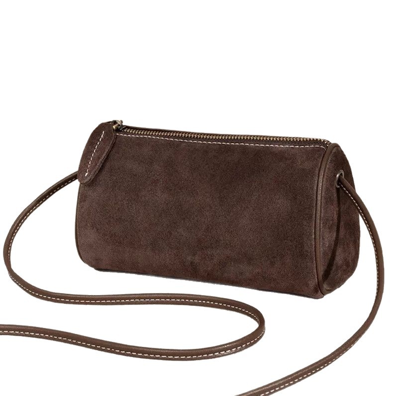 Bolsa feminina pequena, elegante e minimalista, com porta-canetas, em PU, estilo vintage, modelo 2025._voghion.com