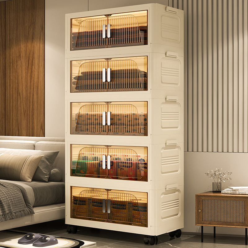 Estante de almacenamiento de carrito pequeño Estante de almacenamiento de piso de cocina Estante de almacenamiento multicapa Estante de almacenamiento móvil Estante de almacenamiento de bocadillos dormitorio infantil