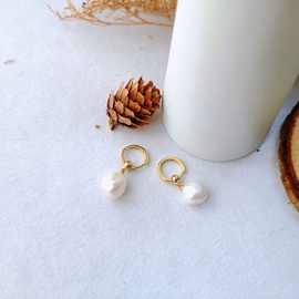 2025年新款欧美法式巴洛克经典女轻奢气质简约时尚百搭港风耳扣