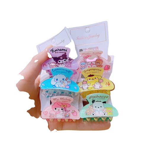 Korean children's cartoon anime Kuromi small grabber hair claw headdress grabber hair claw horse tail claw jewelry hair accessories