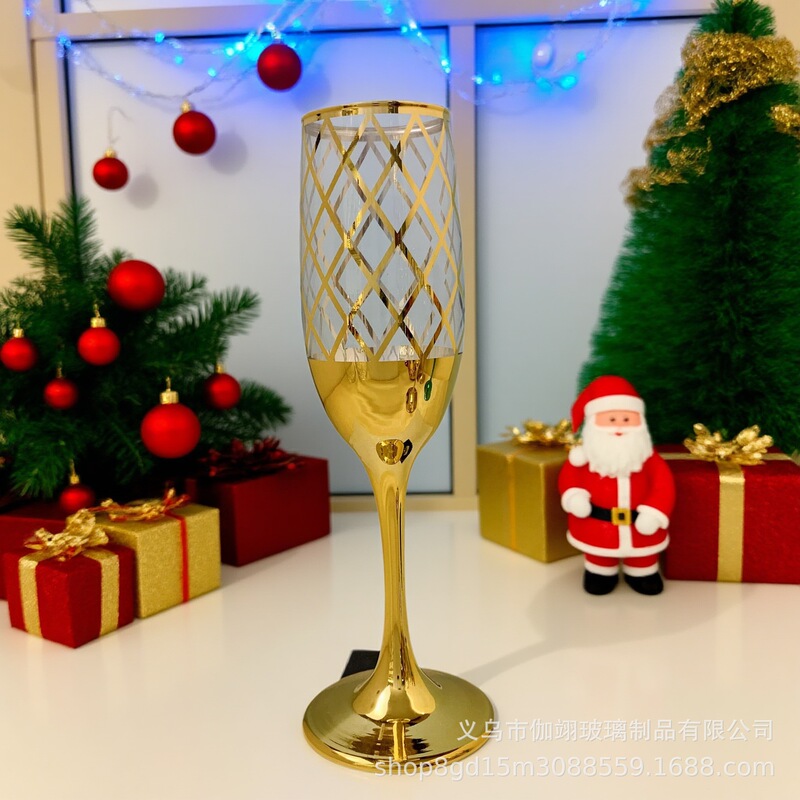 跨境欧式圣诞玻璃香槟杯酒吧KTV红酒酒杯啤酒杯酒具中东 厂家直销|undefined