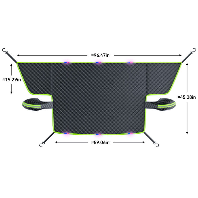 Car front windshield snow cover Oxford cloth snow cover winter car cover anti-freeze anti-frost anti-heat snow cover