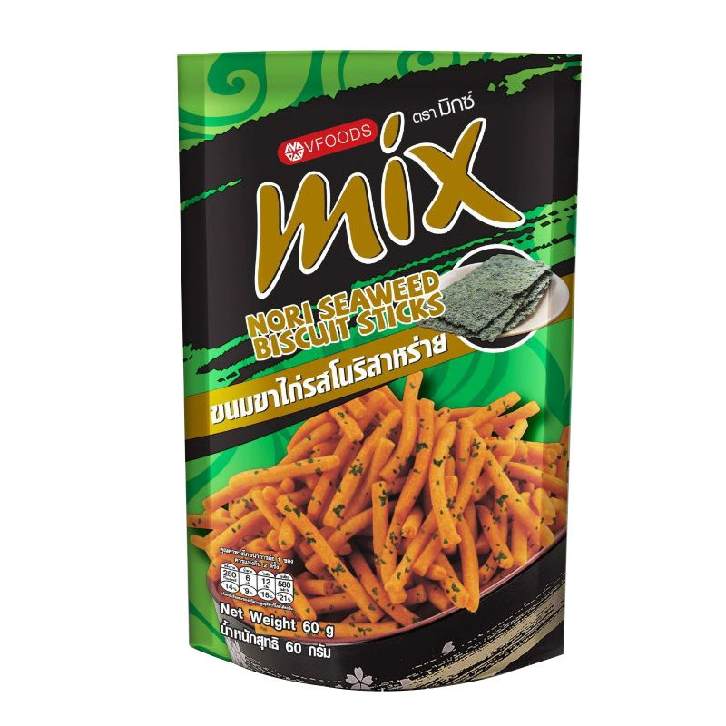 Сеть ред тимландия импортированное VFOODS MIX оригинальный вкус водорослей хрустящие и хрустящие хлопья из креветок полоски для детского перекуса дефекты чипсы