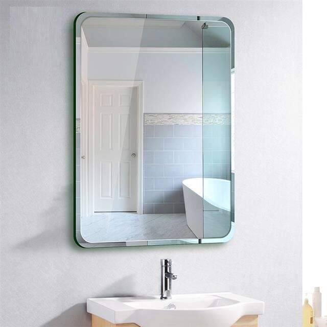 Bathroom Mirror Wall-Mounted Makeup Mirror Bathroom Adhesive Bathroom Mirror Half-Body Makeup Mirror High-Definition Mirror Wall-Mounted Self-Adhesive