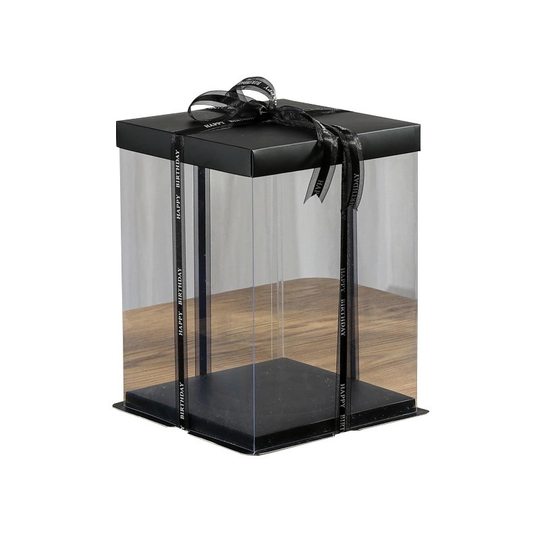 Wholesale factory direct 4 inch 6 inch 8 inch 10 inch 12 inch transparent birthday baking cake box packaging box