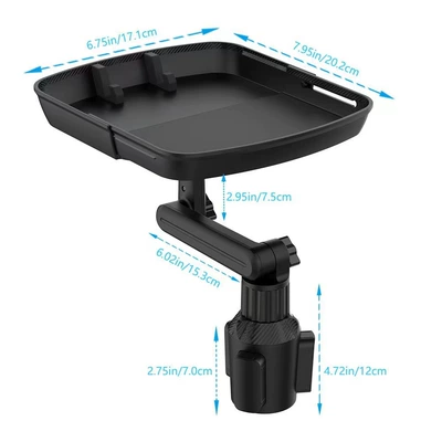 Car cup holder/beverage holder and Drinks, Coffee Table, Food
